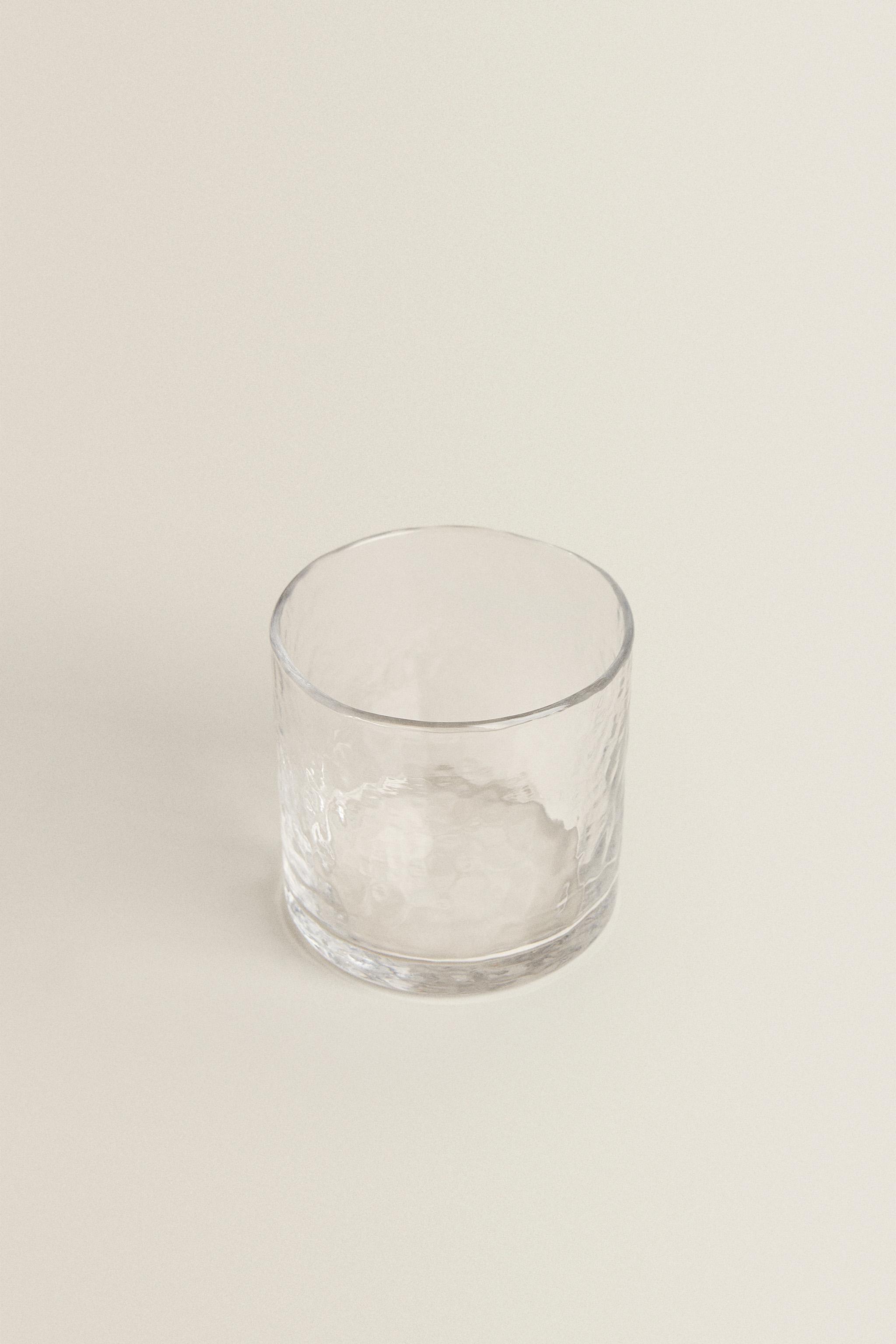 HAMMERED GLASS TUMBLER